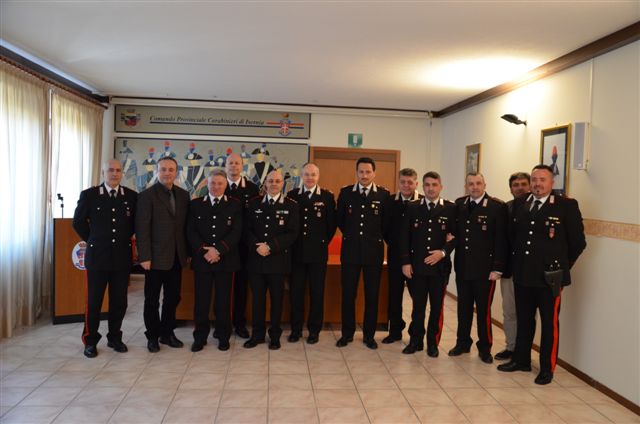 Carabinieri, premiazioni questa mattina ad Isernia