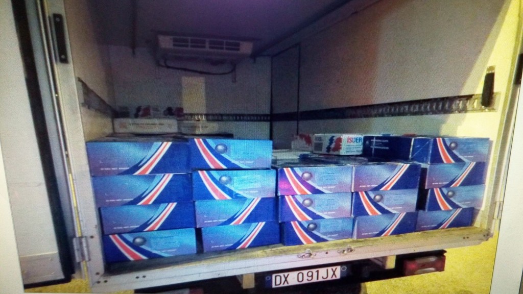 La Polstrada sventa un furto di oltre venti quintali di baccalà