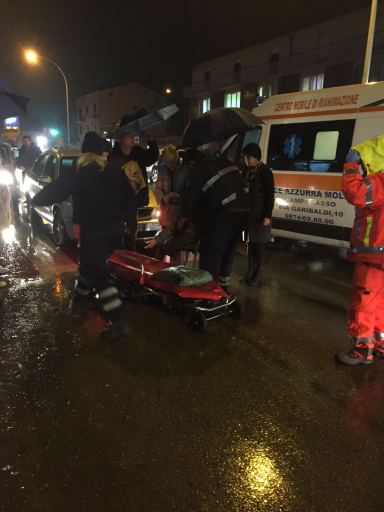 Campobasso, anziana investita in via XXIV maggio