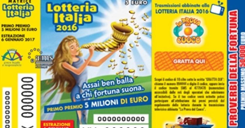Lotteria Italia, a San Pietro Avellana un tagliando da 25mila euro