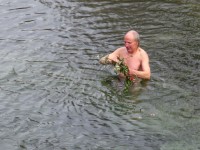 Rinnovata la tradizione del tuffo di Gaetano Di Carlo nel Volturno