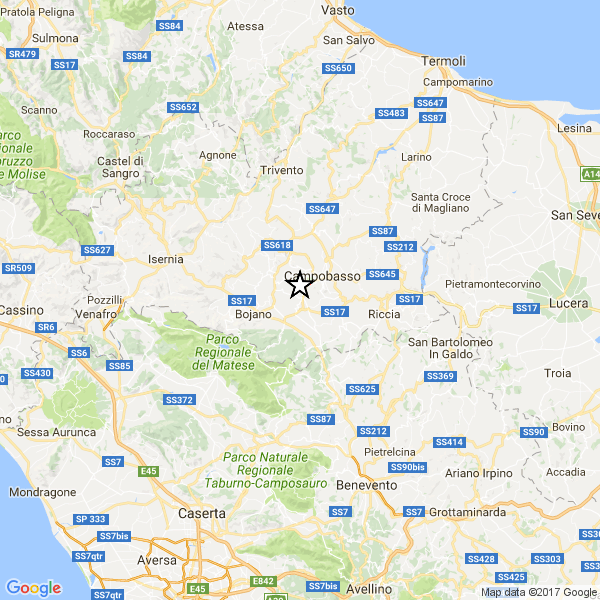 Trema la terra in Molise, scossa di magnitudo 3.0 a Vinchiaturo