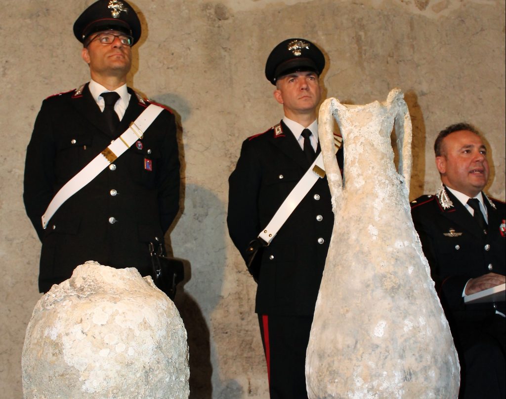 Venafro, reperti romani restituiti al patrimonio pubblico