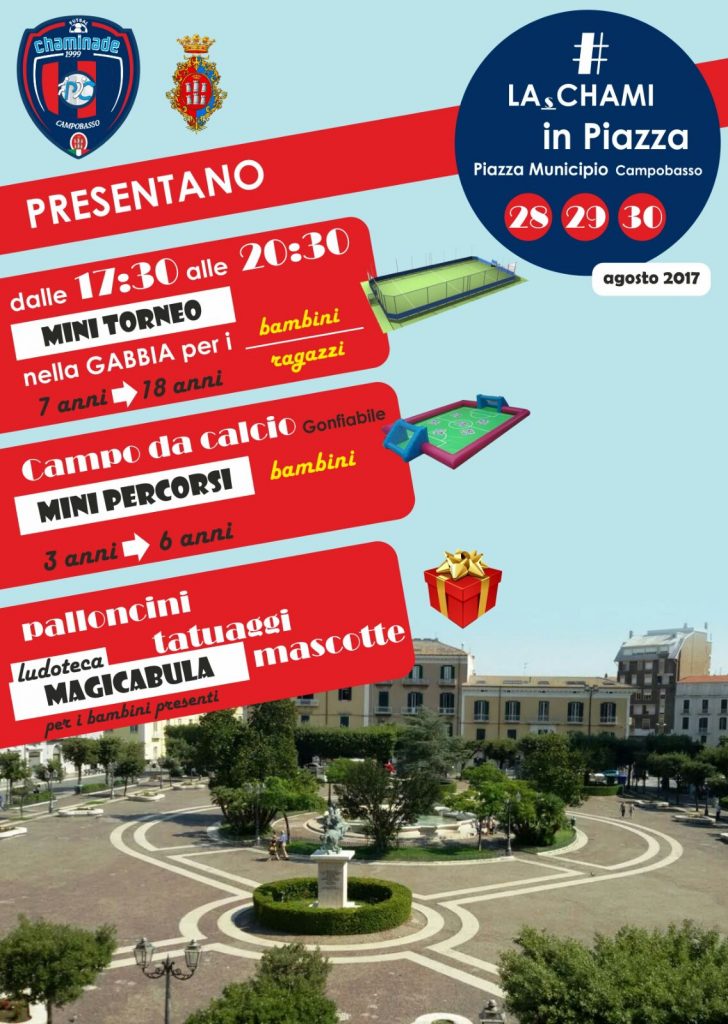 Giù gli smartphone e in alto i palloni: tutti in piazza con la Chaminade