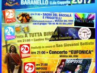 Estate a Baranello tra musica, sagre e buon cibo. Il 29 il live dei 99 Posse