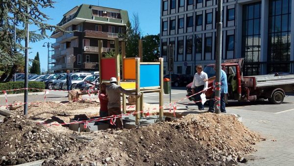 Larino, nuove attrezzature e giochi più sicuri per i bambini