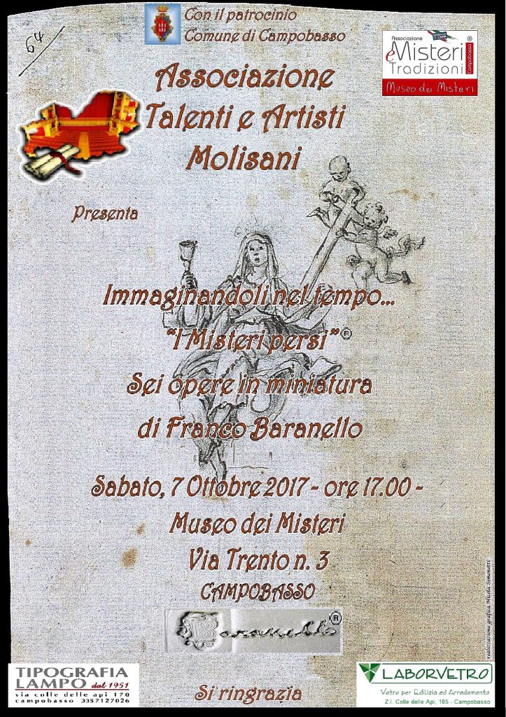 Il Museo dei Misteri di Campobasso si arricchisce di nuovi gioielli con le miniature di Franco Baranello