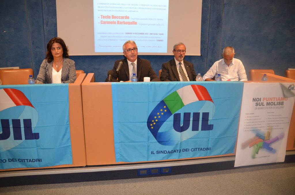 «Noi puntiamo sul Molise», la Uil ha presentato a Termoli il manifesto dello sviluppo
