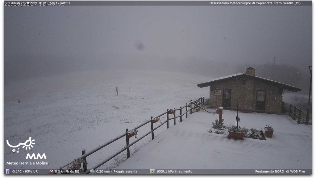 L’inverno alle porte, ancora neve a Capracotta