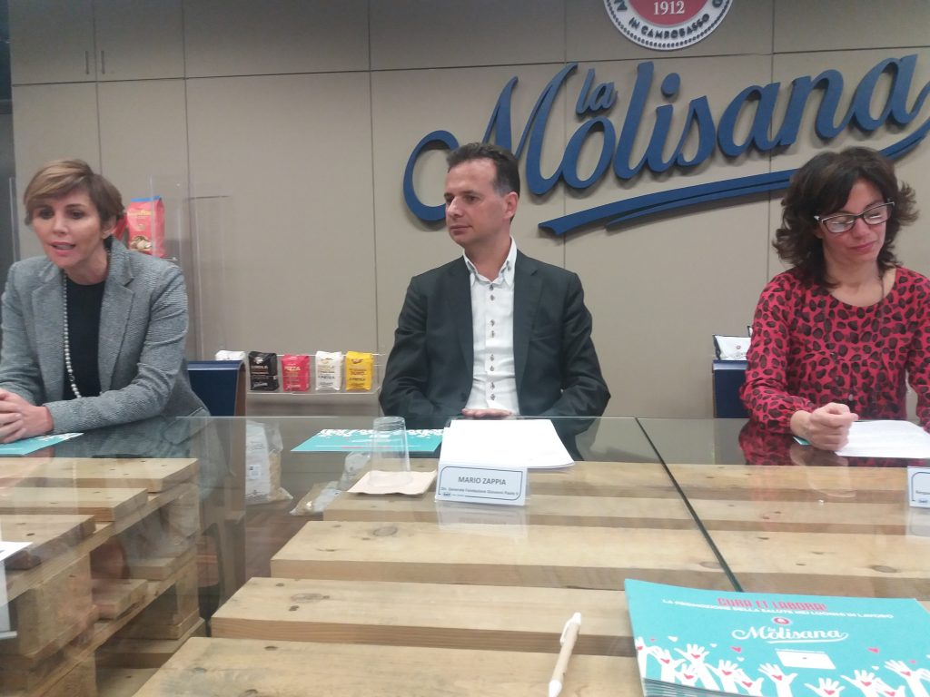 Parte a La Molisana il progetto che promuove la salute nei luoghi di lavoro