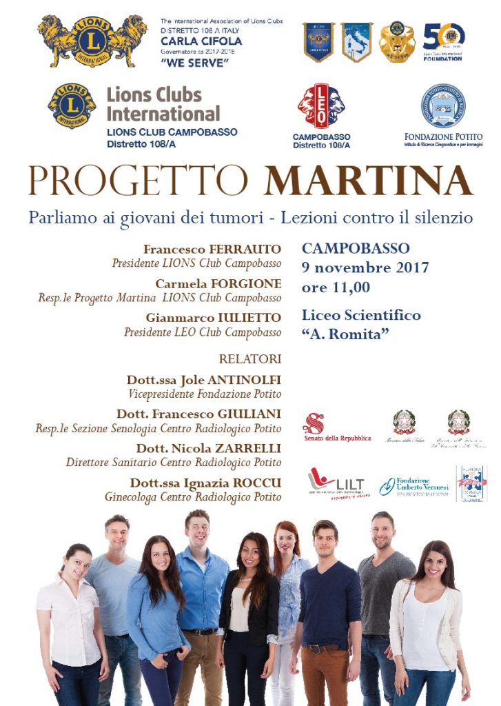 Prevenzione dei tumori, riparte a Campobasso il “Progetto Martina”