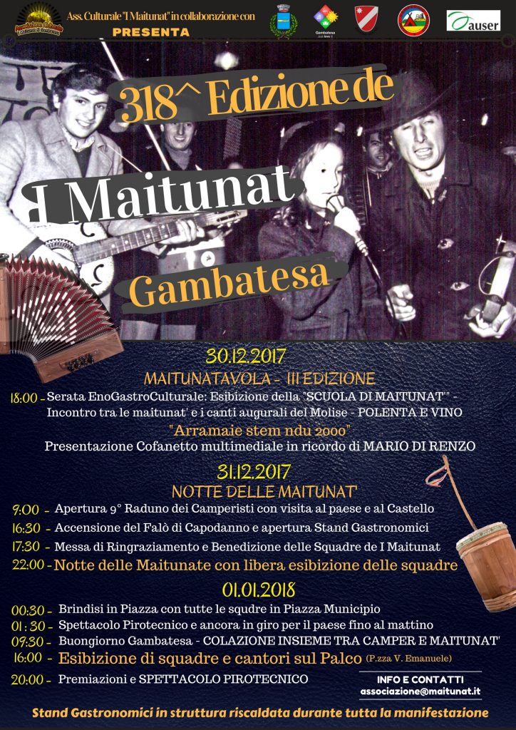 A Gambatesa l’arrivo del nuovo anno si festeggia con “I Maitunat’”