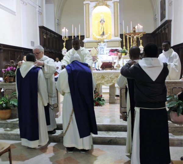 Tre nuovi frati nel santuario della Libera di Cercemaggiore