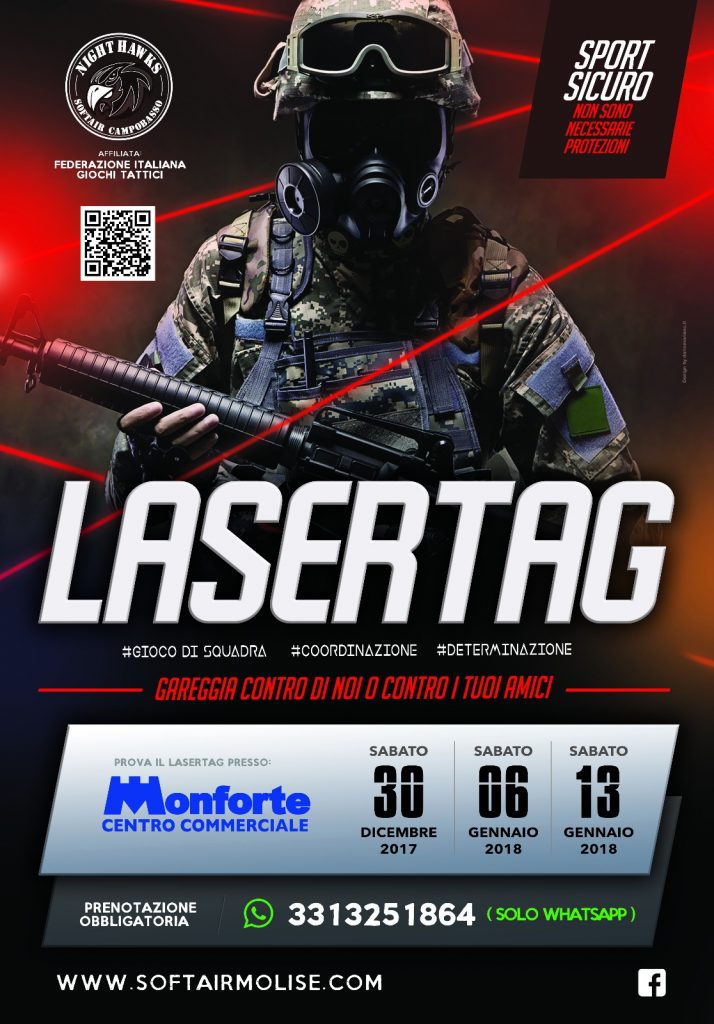 Anche a Campobasso approda il lasertag, il ‘gioco tattico’ che simula il combattimento