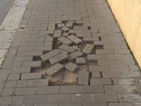 Una città bombardata