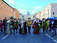 Epifania, i Crociati e Trinitari sfilano a San Pietro alla corte di Papa Francesco