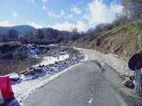 Sepino, strada franata da prima di Natale: residenti esasperati