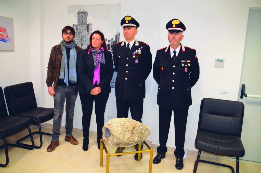 Termoli, anfora del 2^ secolo avanti Cristo restituita al patrimonio culturale