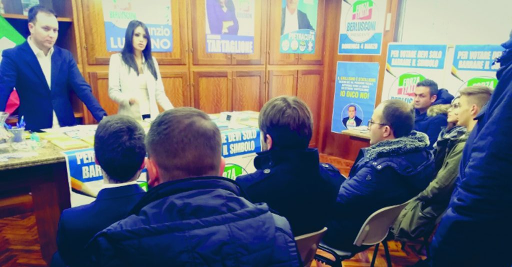 Campobasso, i giovani di Forza Italia tifano Tartaglione «Vero rinnovamento»