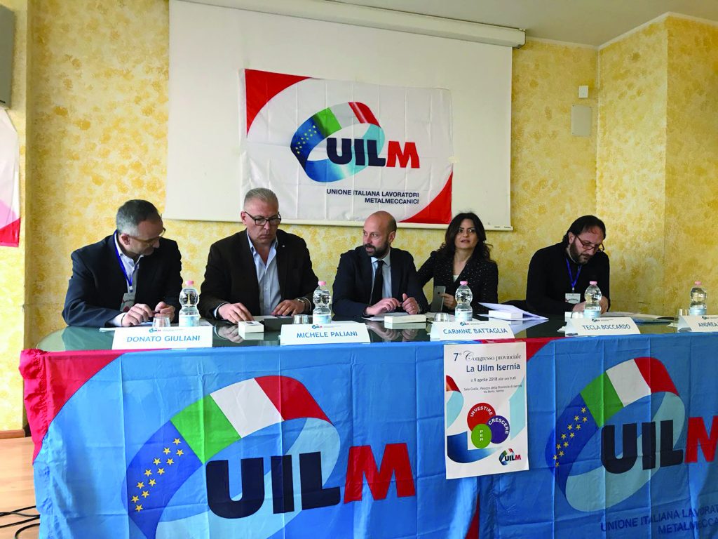 A Isernia il 16% di disoccupazione, la Uilm interviene
