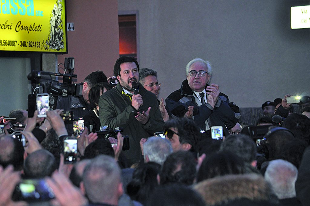 Per Salvini seconda visita da ‘leader’ «Cresciamo noi e tutto il centrodestra»