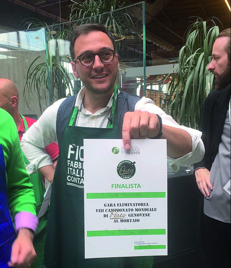 Il campobassano Flavio Procino vola a Genova per l’VIII campionato mondiale di Pesto al Mortaio 2020