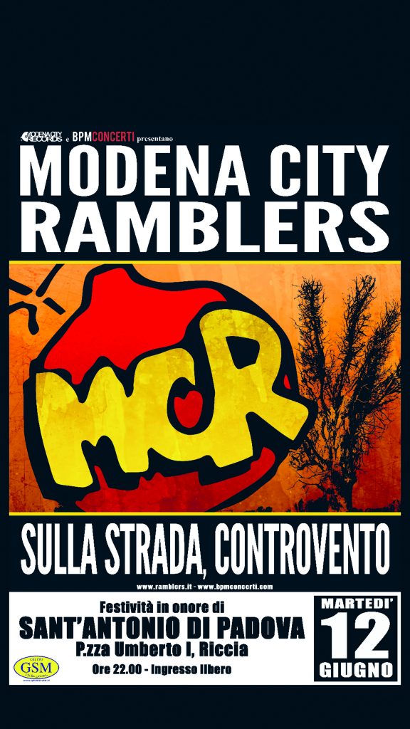 Riccia, il 12 Modena City Ramblers in concerto