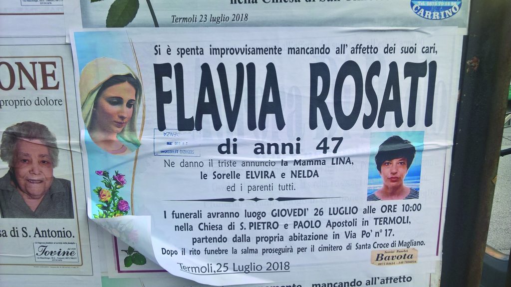 «Ciao Flavia, resterai sempre nei nostri cuori», un pensiero al cielo