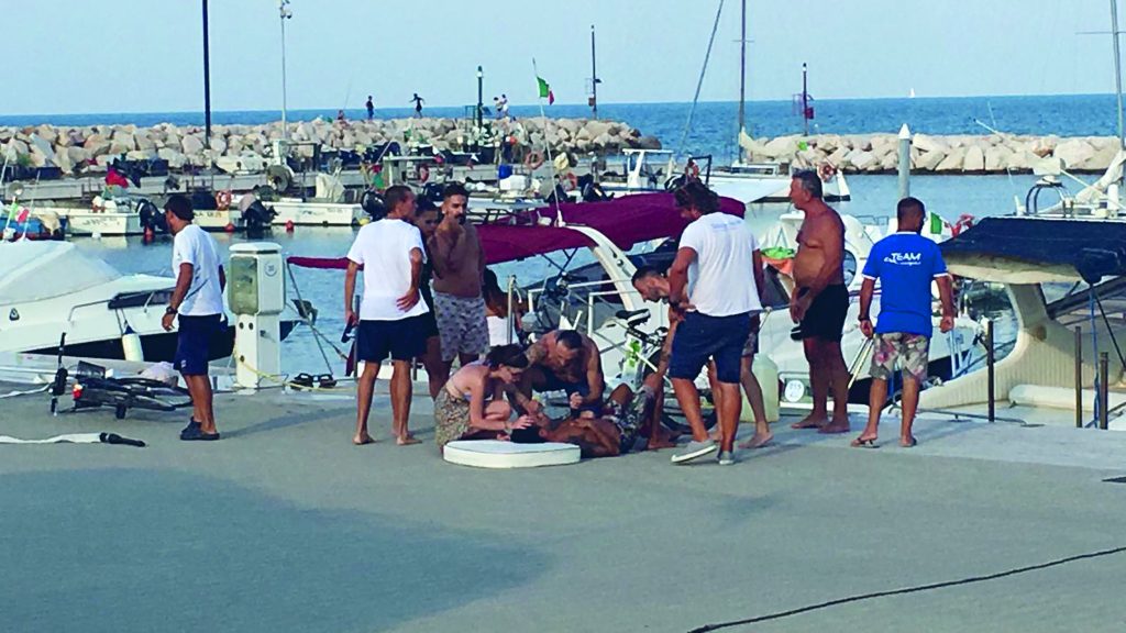 Esplode moto d’acqua al porto turistico di San Salvo, ferito un 35enne