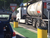 A14, mezzi pesanti in viaggio con pneumatici usurati