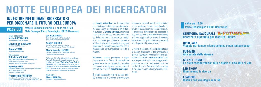 Pozzilli, il Neuromed in fermento per la Notte dei ricercatori