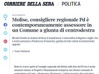 Il caso Fanelli sul Corsera, reazioni dal Pd molisano