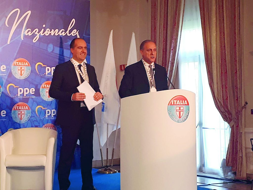 Micone alla Festa dell’Udc a Fiuggi «Cittadini al centro pure nell’era digitale»