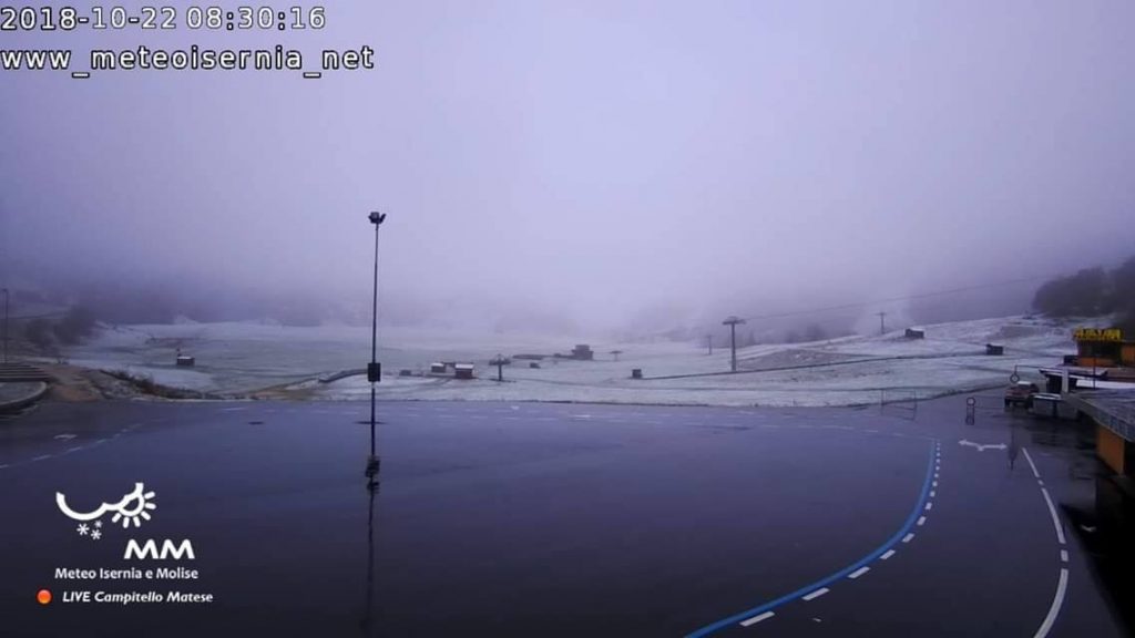 A Campitello Matese è caduta la prima neve, un buon auspicio per gli operatori turistici