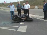 Termoli, violento scontro tra auto e moto sul lungomare Nord