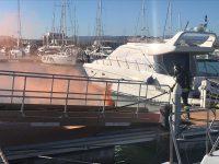 Incendio al porto turistico di Termoli, ma è una simulazione