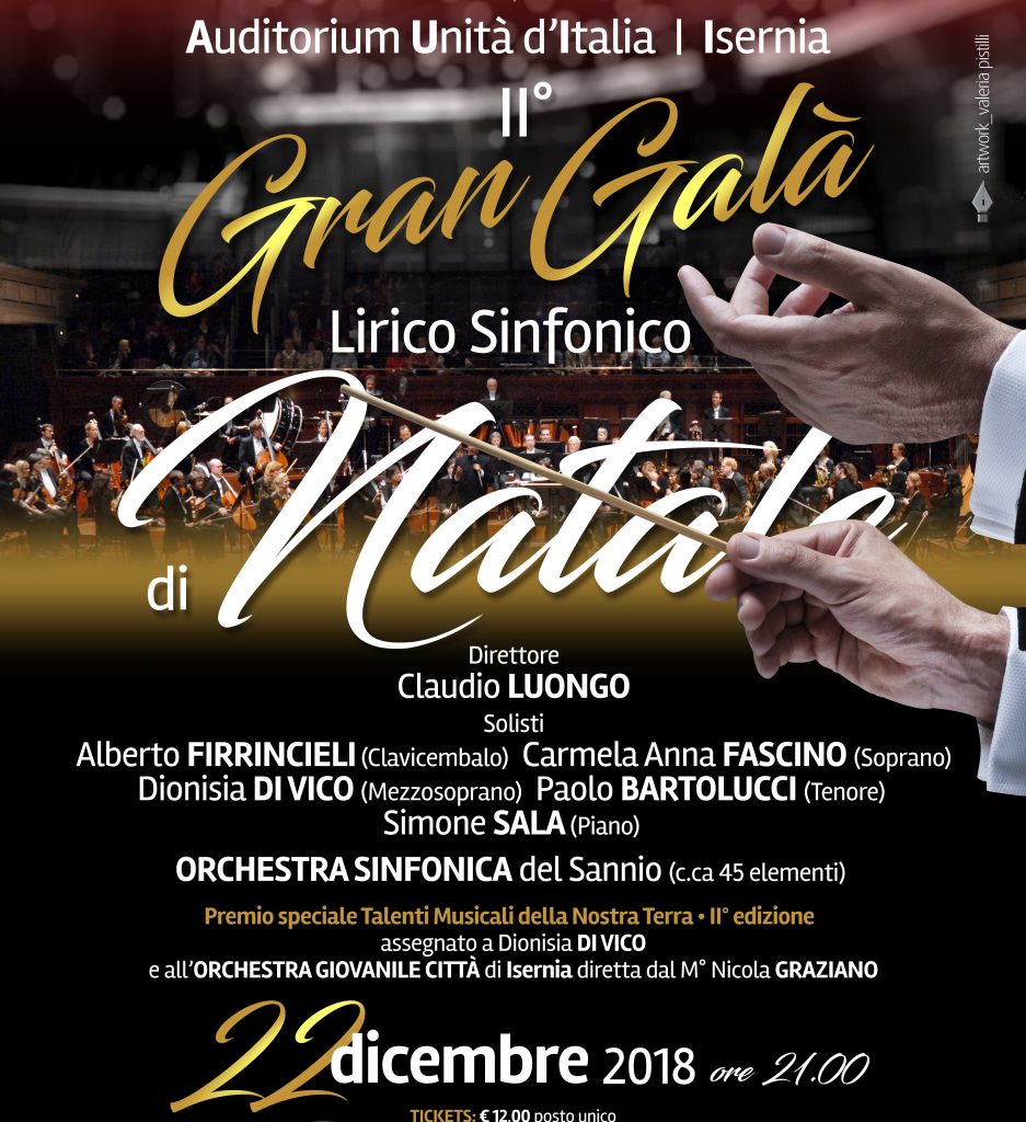 ‘Gran Galà di Natale’: musica classica e jazz si incontrano all’auditorium di Isernia