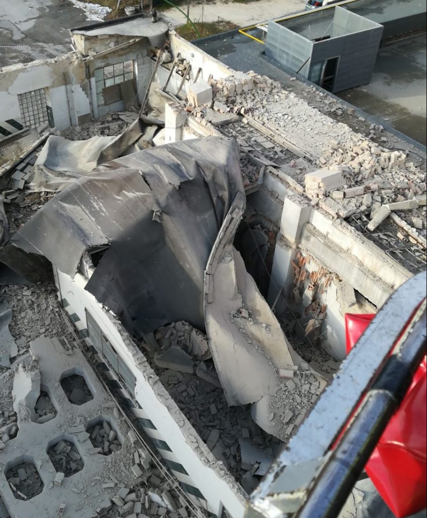 Campobasso, indagini in corso sul crollo del capannone: il centro rischia la paralisi