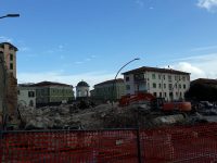 Campobasso, ex rimessa Enel abbattuta in tempi record: il traffico torna regolare