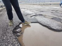 Ponte Verrino, strada groviera al limite della praticabilità