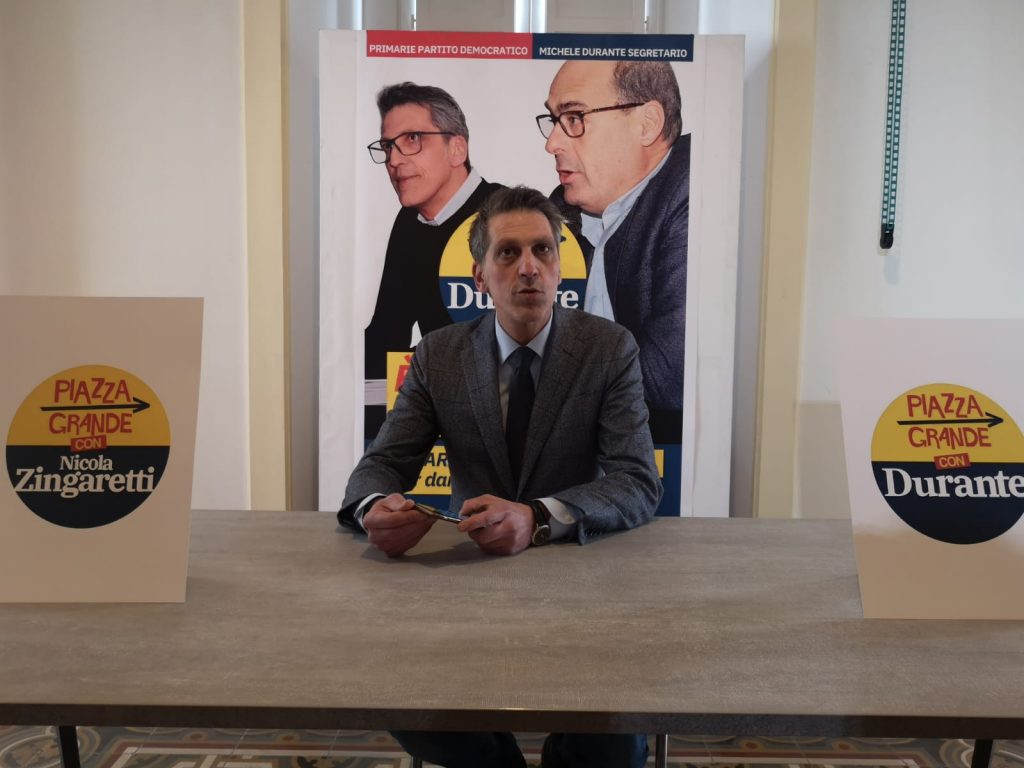 Durante ha il marchio Zingaretti e accusa: «Il mio avversario? Lo aiuta il governatore»