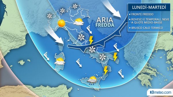 Rigurgito d’inverno, da domani nuovo fronte freddo