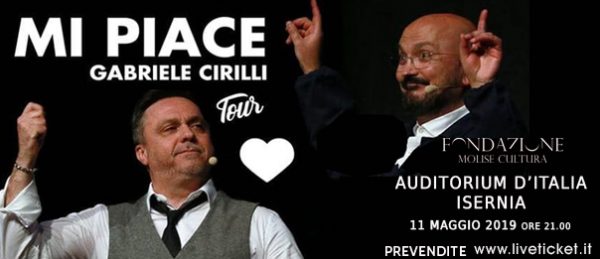 A Isernia Gabriele Cirilli chiude la stagione teatrale con lo spettacolo ‘Mi Piace’