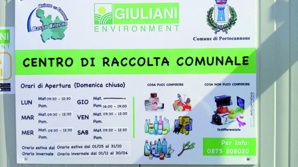 Raccolta differenziata ok a Portocannone