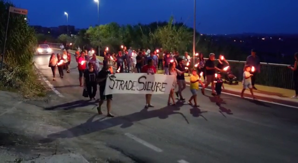 Strade sicure, fiaccolata a Montenero di Bisaccia