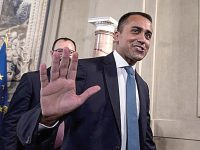Italian Deputy Premier, Labour Minister and Five Star Movement (M5S) leader Luigi Di Maio Luigi Di Maio, arrives to address the media after a meeting with Italian President Sergio Mattarella at the Quirinale Palace for the second round of formal political consultations following the resignation of Prime Minister Giuseppe Conte, in Rome, Italy, 28 August 2019. ANSA/ANGELO CARCONI