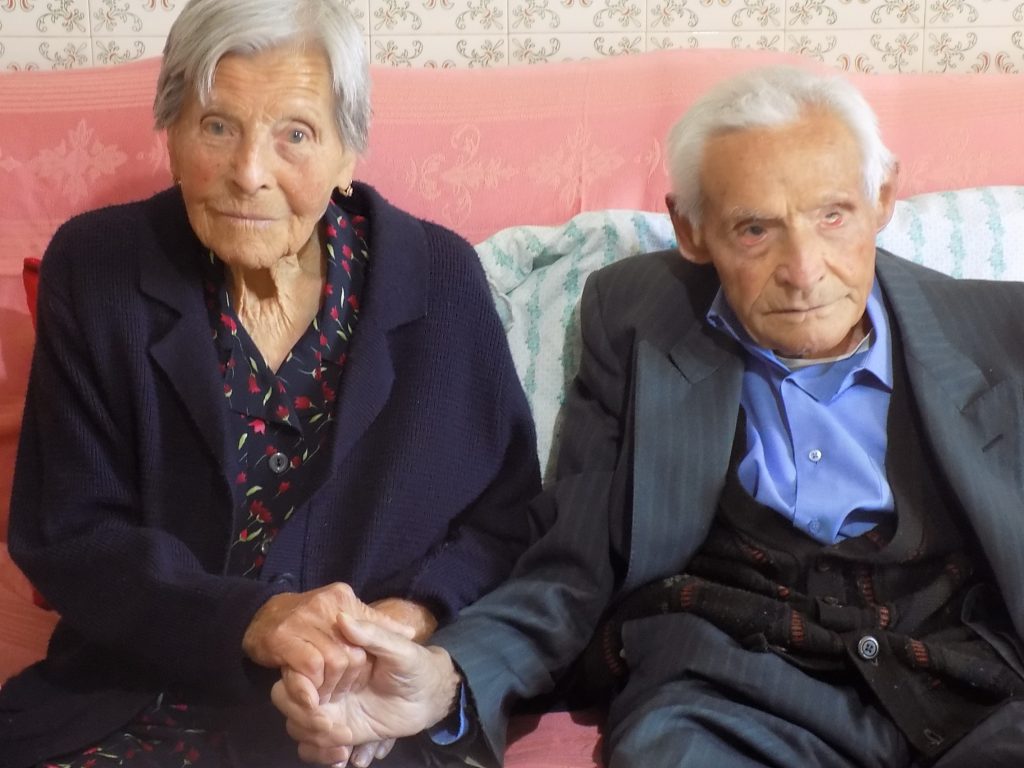 Nozze record a Colle d’Anchise, Giulia e Nicolino sposi da 80 anni: sempre insieme da quel lontano 1939