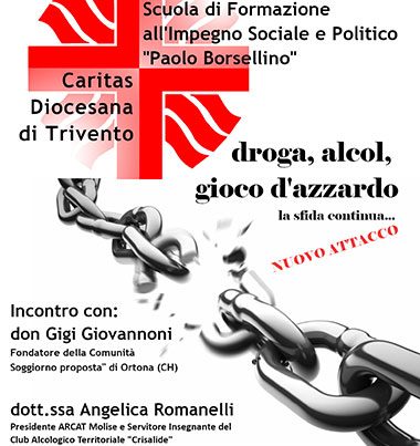 Alcol, fumo e gioco: Caritas in campo a Trivento contro le emergenze sociali