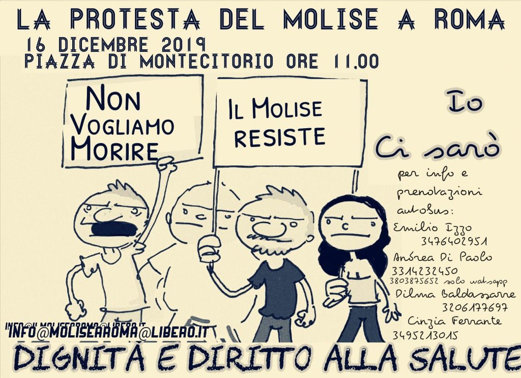 Sanità, la marcia su Roma del Molise