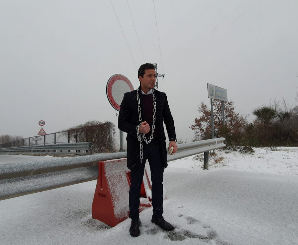 Viadotto Sente, Greco minaccia di incatenarsi: se necessario pronto a fare pure lo sciopero della fame